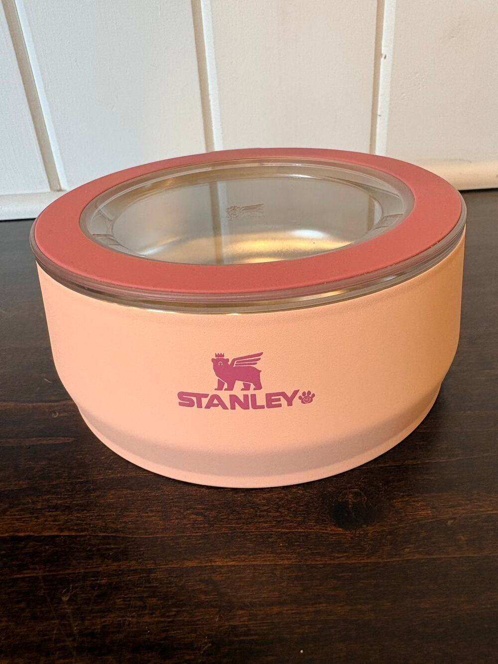 Stanley 24 oz Dog Bowl Pink Cowgirl Cowboy Hat Stainless Steel Pet Bowl NWOT